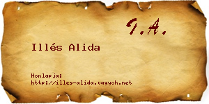 Illés Alida névjegykártya