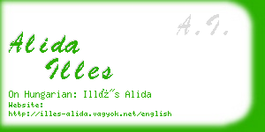 alida illes business card